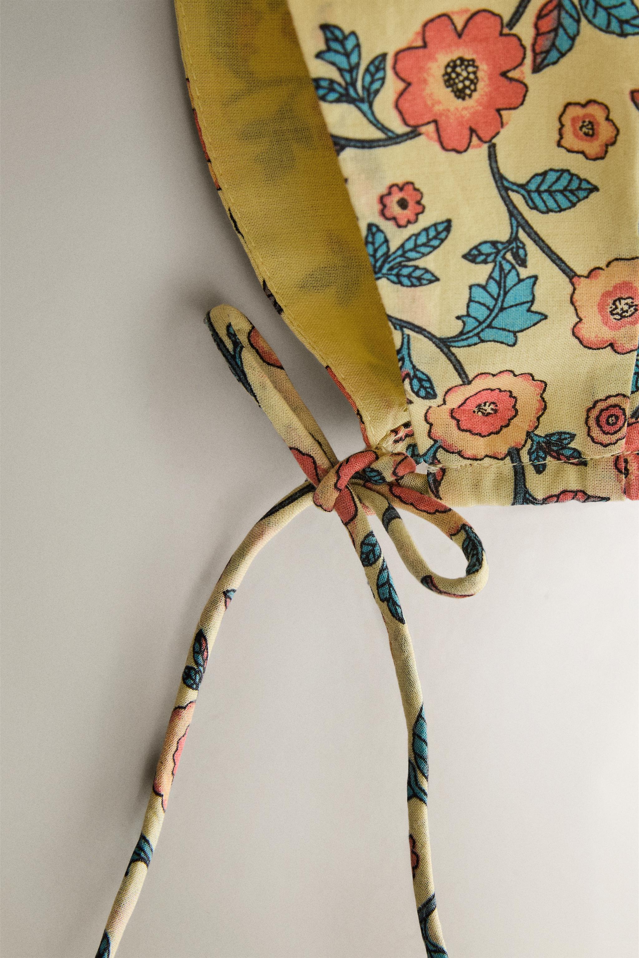 BABY FLORAL BONNET